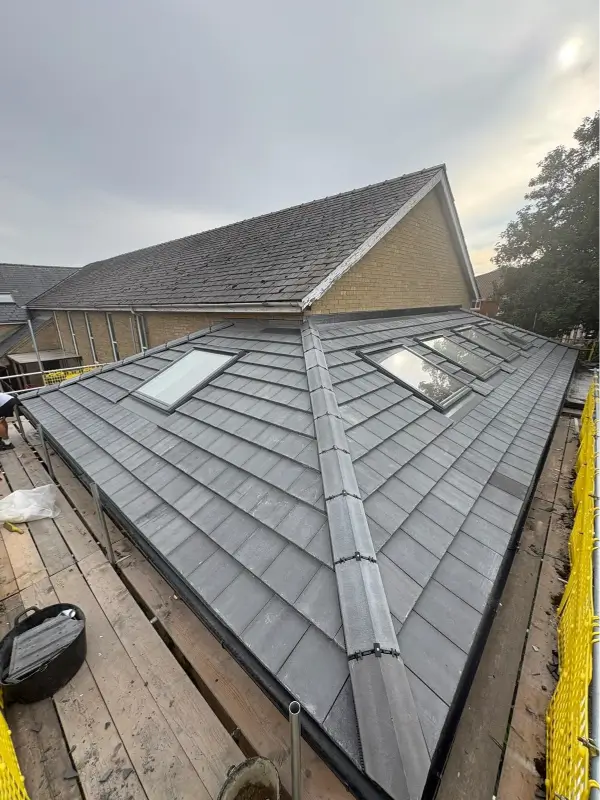Completed re-roof and VELUX windows at King’s Church Mildenhall